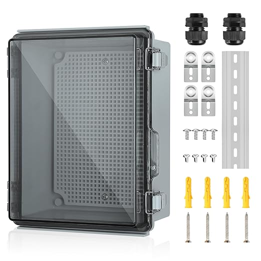 Waterproof Electrical Junction Box Outdoor, IP67 ABS Plastic Weatherproof by TOTUFY