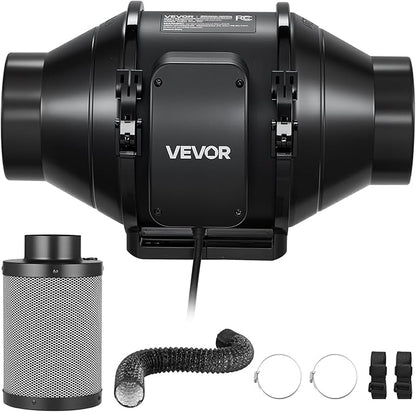 VEVOR 4" Air Filtration Kit, 180 CFM Inline Duct Fan - Image 9