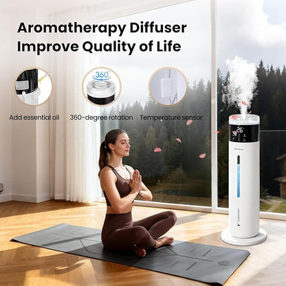 Large Humidifier for Bedroom, 8L/2.1Gal Ultrasonic Cool Mist, Remote control - Image 5
