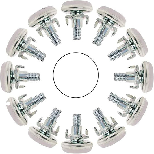 NGe 12-Set M8 x 20mm Heavy Duty Screw-On Furniture Leveling Feet Adjustable by NGe