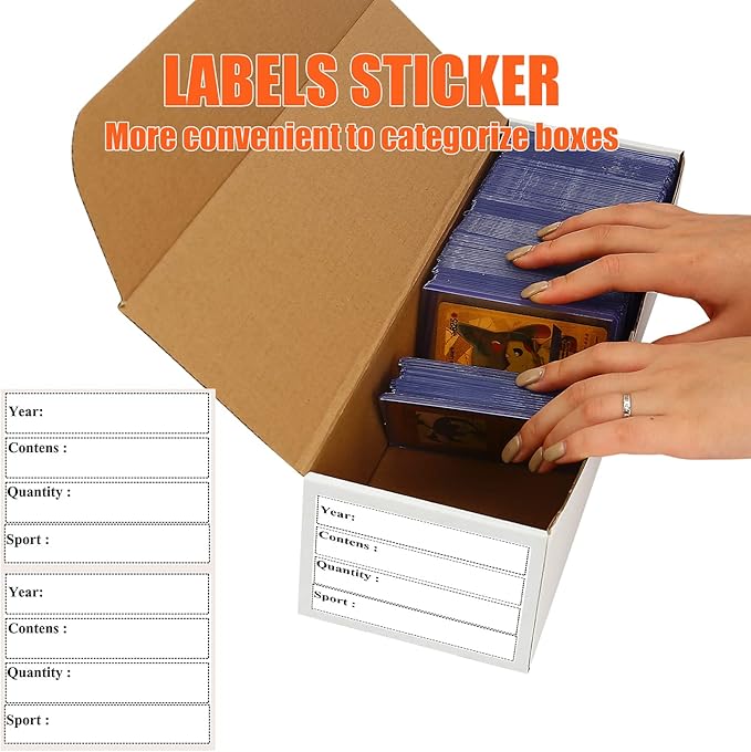 Trading Card Storage Box, Labels - Image 4
