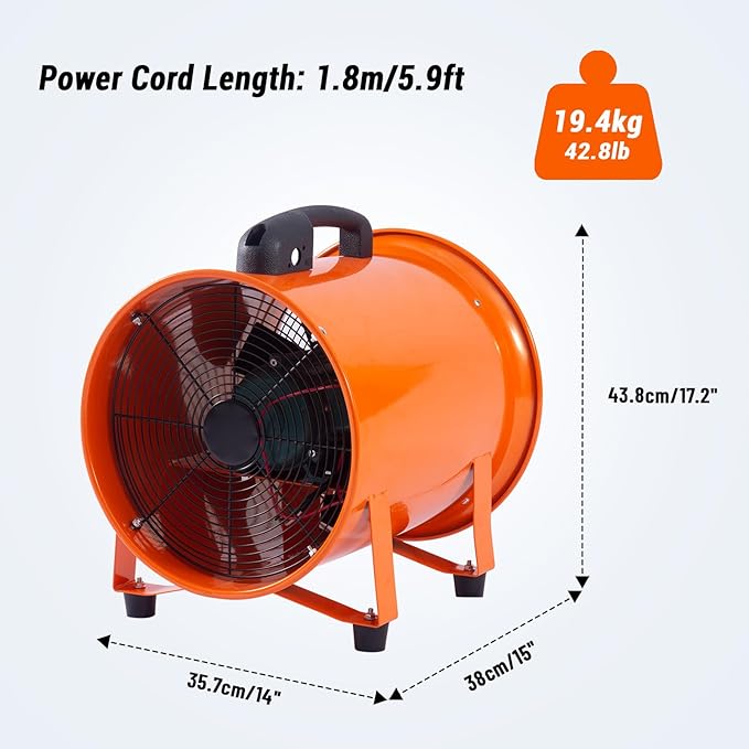 12 in Utility Blower Exhaust Fan - Image 3