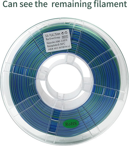 PLA 3D Printer Filament Bundle, Silk PLA Filament Dimensional Accuracy +/- 0.02 - Image 8