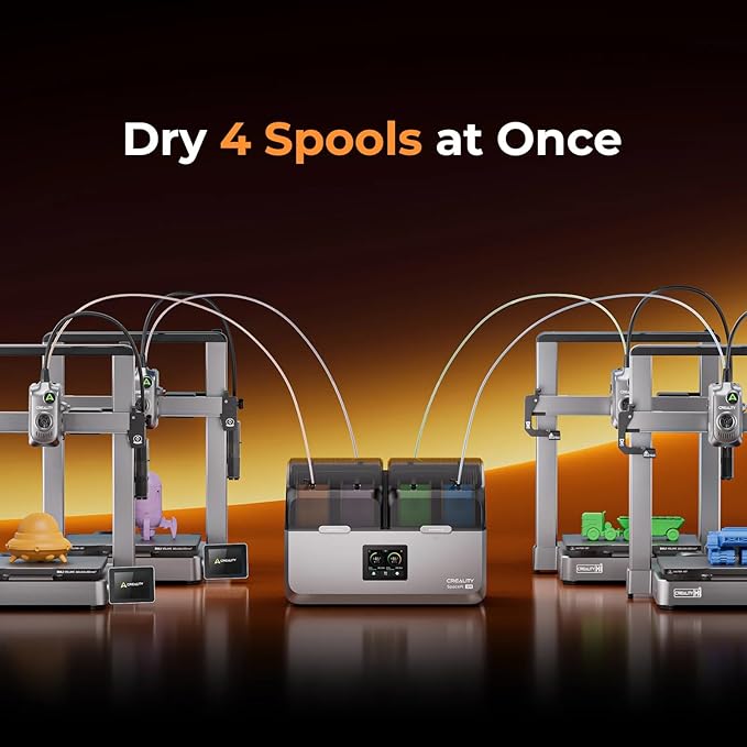 Creality Upgraded Filament Dryer 4 Spools, Space Pi X4 Filament Storage Box - Image 4