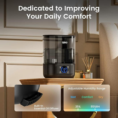 QIDO Top Fill Humidifiers for Bedroom, 5 L Cool Mist 36H Super Long Time - Image 7