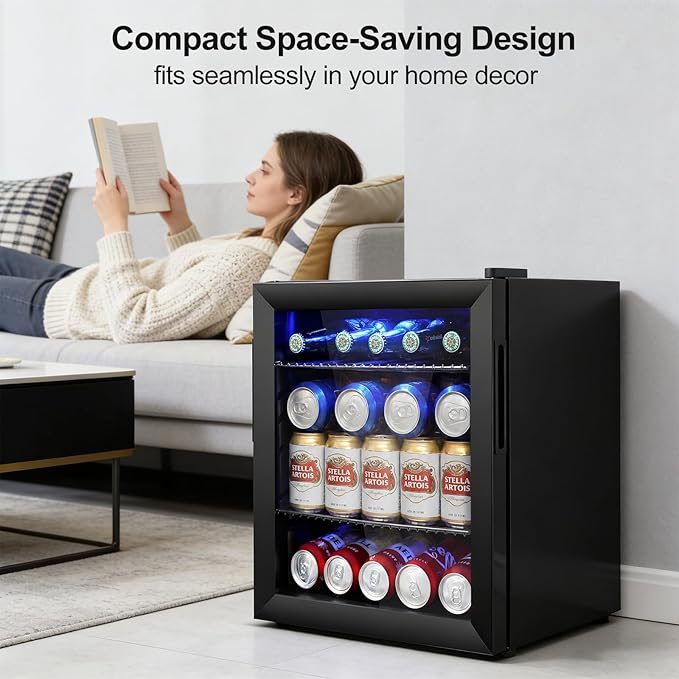 50 Can Mini Beverage Refrigerator - Image 9