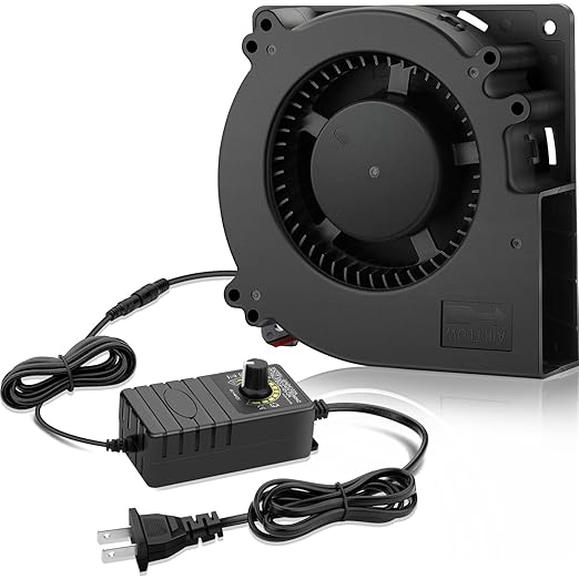 GDSTIME 120mm Blower Fan, AC 110V 220V DC 12V Powered Fan by GDSTIME