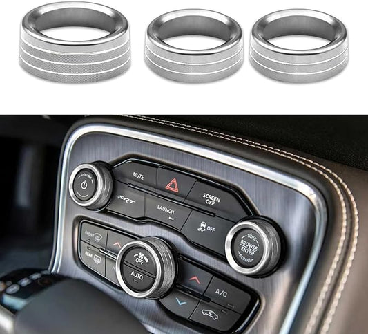 3PCS Air Conditioner Switch Button Knob Cover, Auto Accessories Climate Control by Unknown