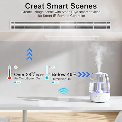 WiFi Temperature Humidity Sensor, Wireless Indoor Thermometer Hygrometer - Image 4
