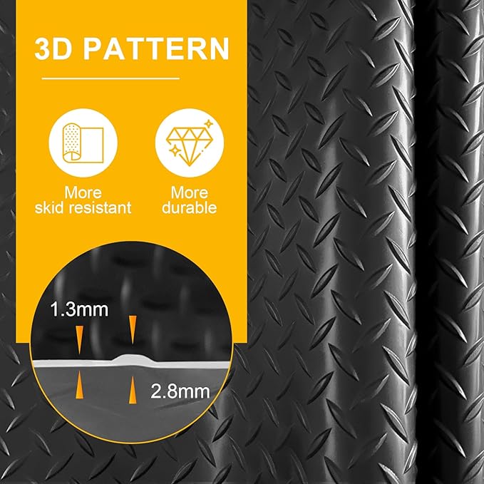 10x20 FT Garage Floor Mat, 2.8mm Thickened Flooring Roll - Image 3