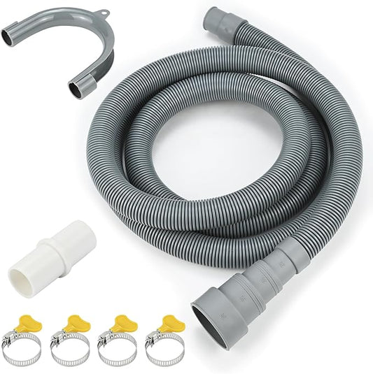 3.3ft Washing Machine Drain Hose Extension Kit, Universal 7PCS Set by AhuaWalsong