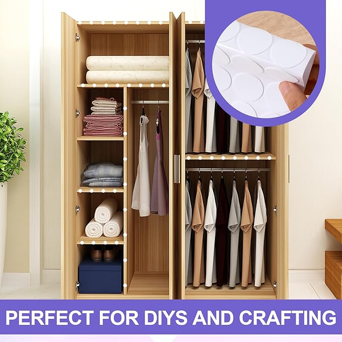 160 Pcs Small Felt Furniture Pads, Self-Adhesive EVA Foam Dot Circles, Round - Image 6