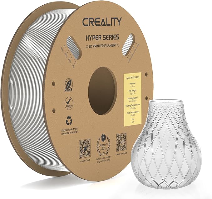 Creality Official Hyper PETG Filament 1.75mm, High Speed 30-600mm/s 3D Printer by Creality