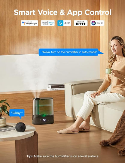 GoveeLife Smart Humidifiers for Bedroom, 6L Cool Mist Top Fill for Large Room - Image 2