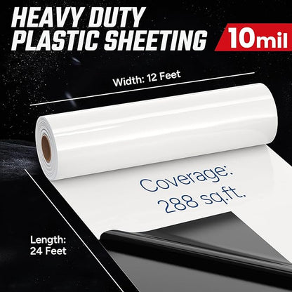Crawl Space Vapor Barrier, 10 Mil Vapor Barrier, Drop Cloth Moisture Barrier - Image 4