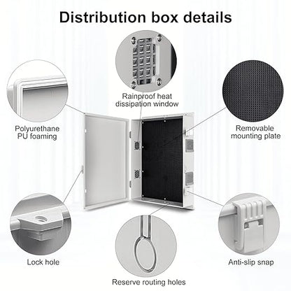Outdoor Electrical Junction Box, ABS Water Resistant Enclosure - Image 6