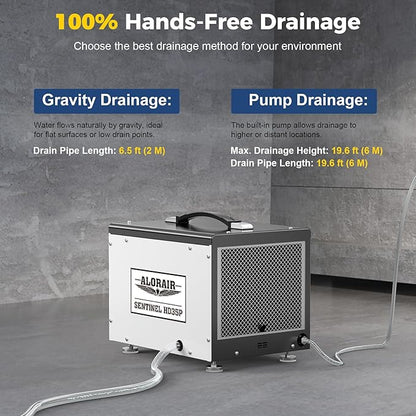 ALORAIR Wi-Fi Crawl Space and Basement Dehumidifier, 70 Pint - Image 7