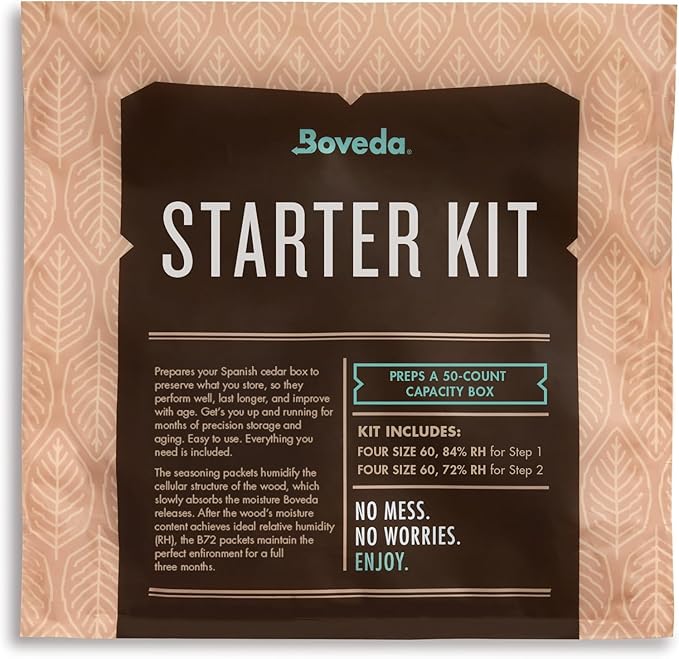 Boveda Starter Kit Bundle: Season a Wood Storage Box Plus Maintain Humidity - Image 2