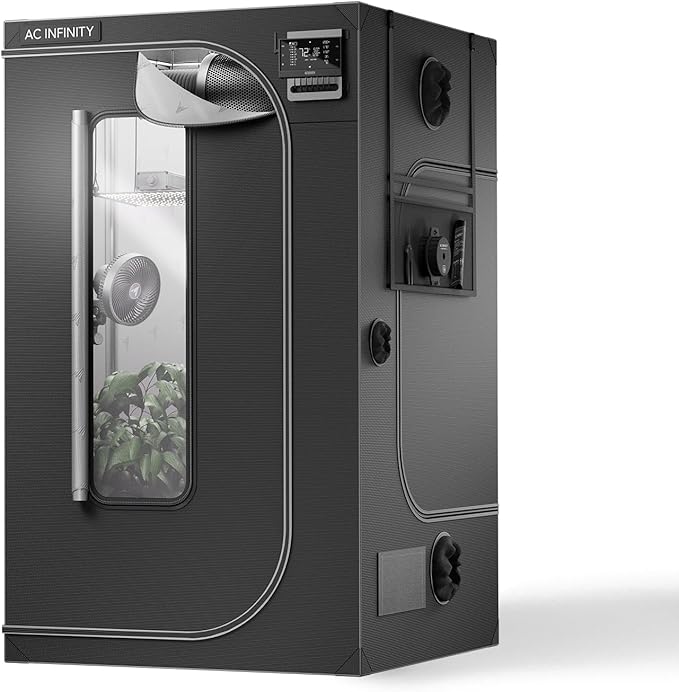 AC Infinity CLOUDLAB 844, Advance Grow Tent 4x4, Thickest 1" Poles, 2000D Mylar by ACInfinity