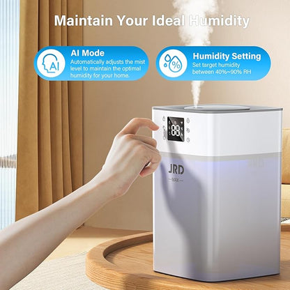 JRD 4L Humidifiers for Bedroom, Cool Mist Humidifier for Large Room, 40H Runtime - Image 7