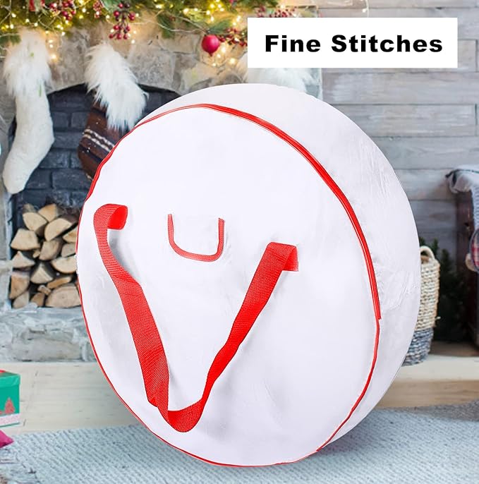 36" Christmas Wreath Storage Container Bag - Image 6