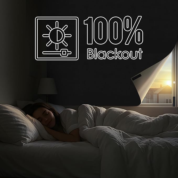 Blackout Window Cover, Portable Window Blinds, Travel DIY Window Black Out - Image 2
