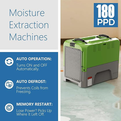 ALORAIR Smart WiFi LGR Commercial Dehumidifier 180 PPD - Image 3