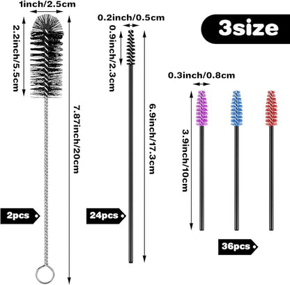 62 Pieces 3 Size Hummingbird Feeder Cleaning Brush Mini Nylon Tube Brush Set - Image 2