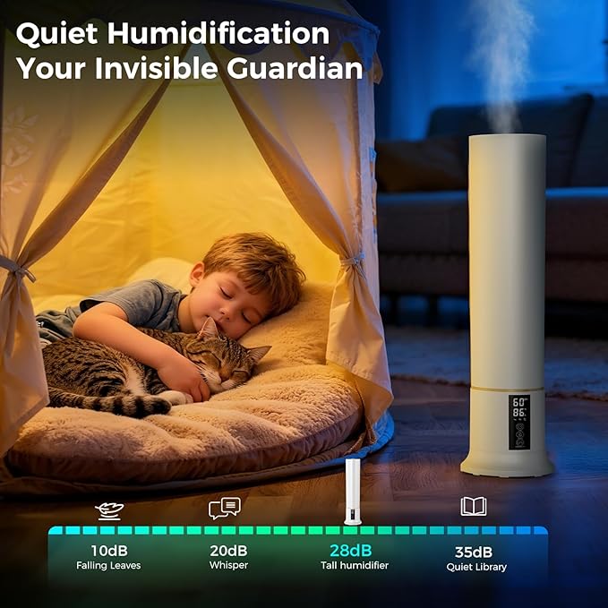 Humidifier Large Room, 2.4Gal Cool Mist Humidifiers - Image 4
