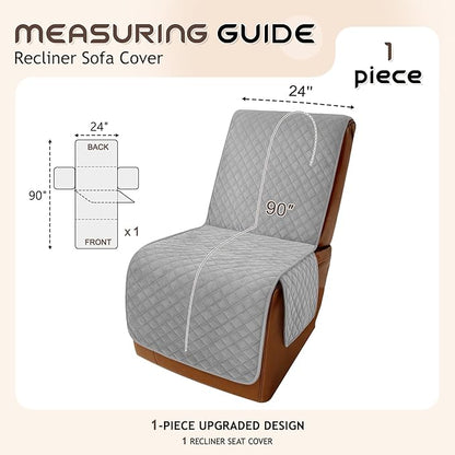Arfntevss Waterproof Recliner Sectional Couch Covers - Image 5