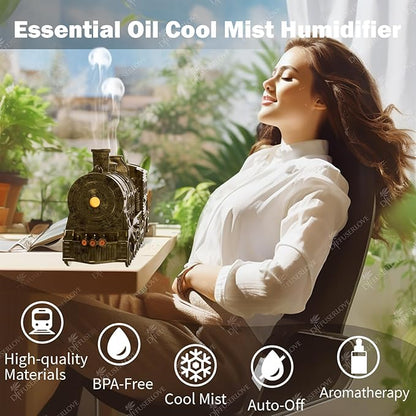 Diffuserlove Essential Oil Diffuser 300ML Train Cool Mist Humidifier Quiet - Image 3