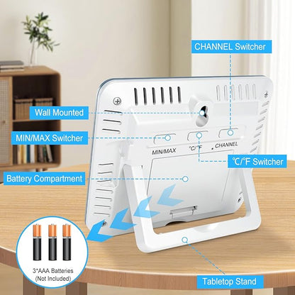 Urageuxy Weather Station Wireless Indoor Outdoor Thermometer - Image 6