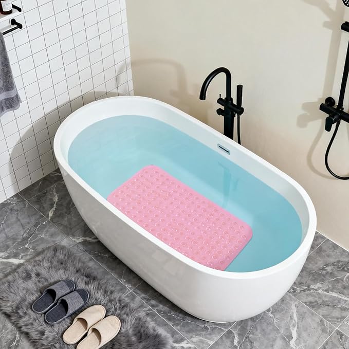 Anti-Slip Bathtub Shower mat, 27.5×14.5（Approximately 70×37cm） inch Soft - Image 4