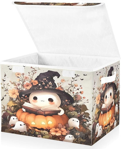 xigua Ghost Wearing Witch Hat Storage Bins - Image 2