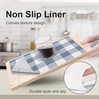 Shelf Drawer Liner for Kitchen Cabinets Non-Adhesive, 17.5IN x 10FT Non-Slip - Image 2