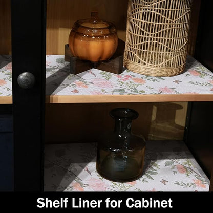 Bird Floral Shelf Liners Non Adhesive and Strong Non-Slip 12IN x 20FT Shelf and - Image 7