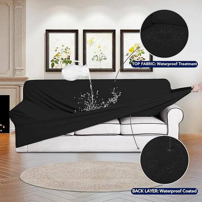 PureFit 100% Dual Waterproof Couch Cover Slipcovers - Image 3