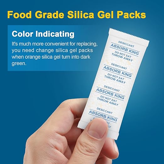 Silica Gel Packets – 500 Packs 5 Gram Moisture Absorbers Food Grade Silica - Image 3