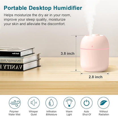 Portable Small Humidifier, USB Personal Desktop Humidifier - Image 5