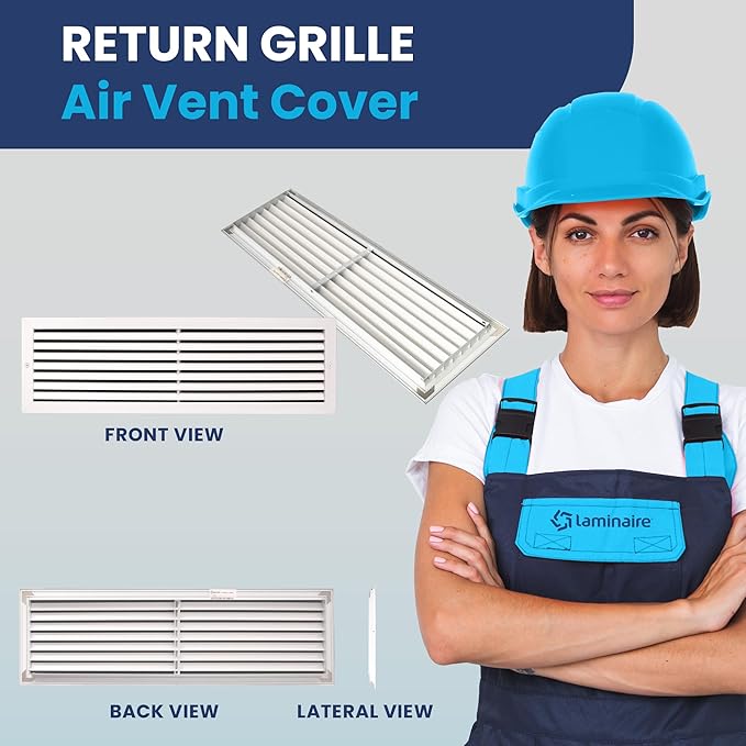 30x8 Inch Air Return Vent Cover Decorative – Premium Aluminum AC Vent Cover - Image 2