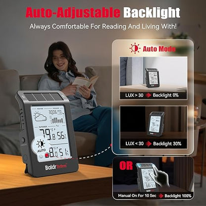 BaldrTherm Wireless Weather Station, Dual-Zone Indoor & Outdoor/Childroom Temp - Image 3