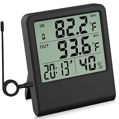 4-in-1 Thermometer Hygrometer by KJMOPRO