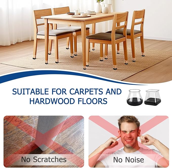 Chair Leg Floor Protectors Furniture Sliders - Image 5