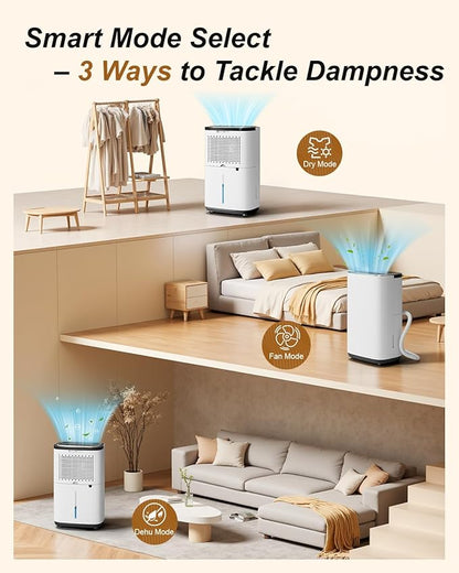 3000 Sq. Ft. Dehumidifier for Basement, 30 Pint Quiet Dehumidifiers for Home - Image 5