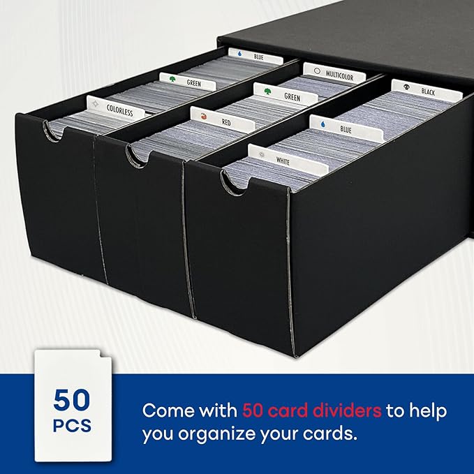 Trading Card Storage Box, Collector Cardboard Card Box - Image 2