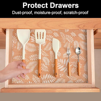 Cooyes Shelf Liners for Kitchen Cabinets Waterproof & Oil-Proof Kitchen - Image 3