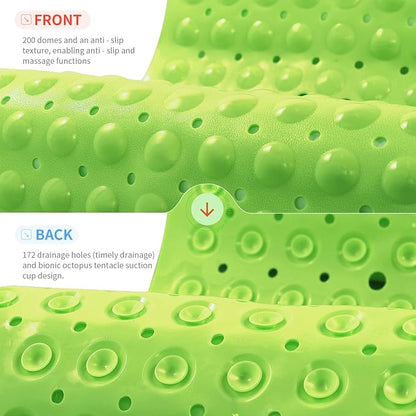 Anti-Slip Bathtub Shower mat, 39.3×15.7 inch（Approximately 100 × 40cm） Soft - Image 2
