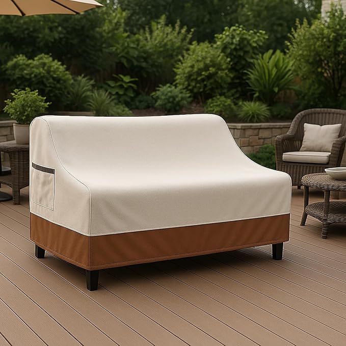Waterproof Patio Loveseat Cover, 78.7W x 38.2D x 35H inches Heavy Duty 600D - Image 6