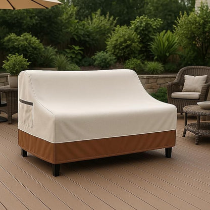 Waterproof Patio Loveseat Cover, 78.7W x 38.2D x 35H inches Heavy Duty 600D - Image 6