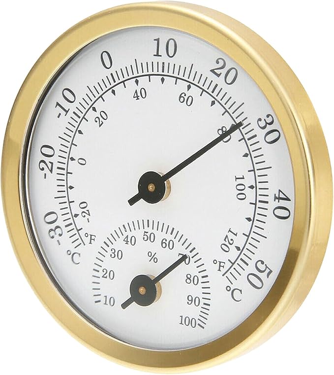 TEAMWILL Mini Analog Thermometer Hygrometer Humidity Meter Room Indoor by Unknown